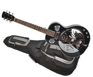 Electro Acoustic Resonator Guitar with Protective Gig Bag by Bryce Music